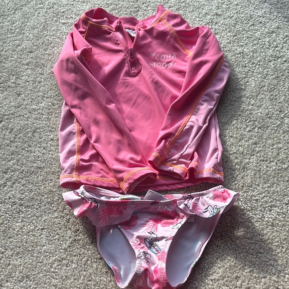 Kids Pink Swim Rash Guard Zara - Picture 5 of 10